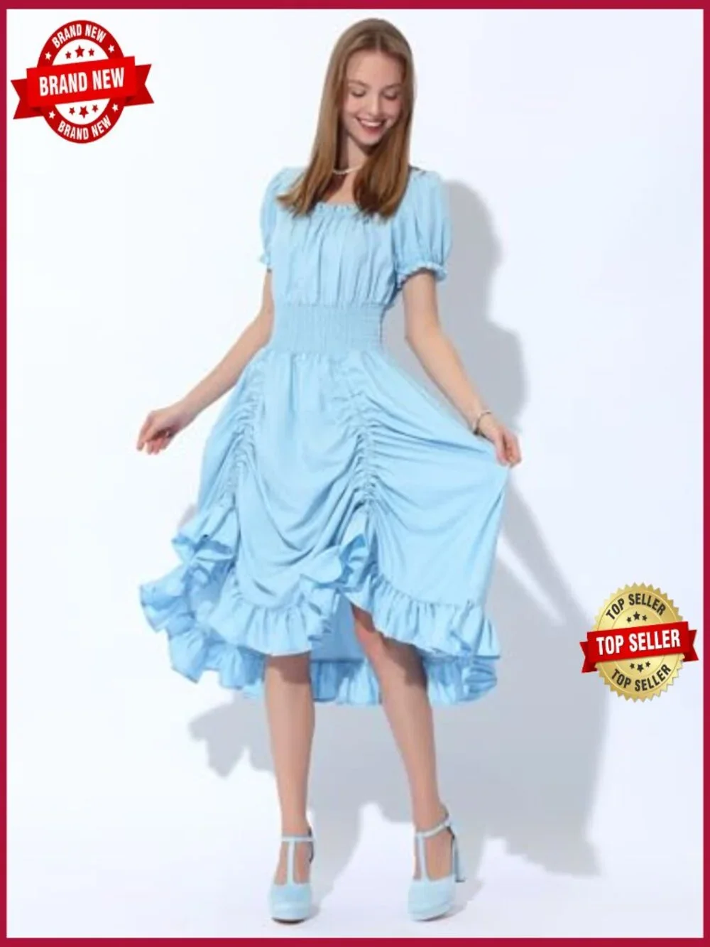 Women's Platform Chunky Heel Mary Janes Pumps Retro T-Strap Ankle Strap Dress